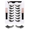 Magnetic Eyelashes Set with Eyeliner - Fox Style 7 Pairs