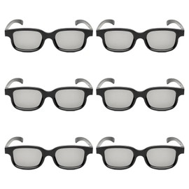 XLTXWD 6PCS 3D Glasses, 3D Glasses for Cinema Universal for TV and Cinema, Augmented Reality for Movies, Games, And Print Materials, Lightweight and Comfortable Design