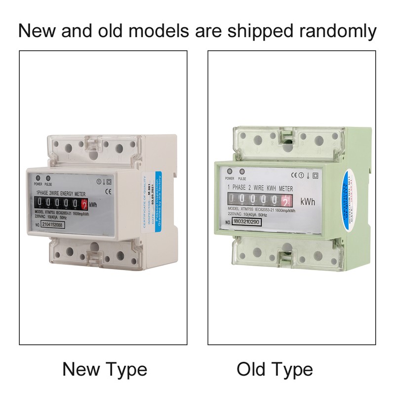 10(40)A Digital 1 phase 2 Wire 4P Din Rail Electric