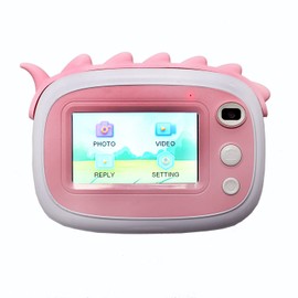 DMWD Instant Camera for Kids Camera for Girls 3.0" Touch Screen, Kids Digital Camera Instant Print with 3 Rolls Print Papers & 32G TF Card（Pink）