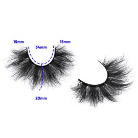 Mink Lashes Fluffy 8D Volume Dramatic False Eyelashes Soft 20mm 10 Pairs Pack Wispy FANXITON Faux Mink Eye Lashes
