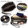 YALUXE RFID Blocking Women's Wristlet Purse Genuine Leather Small Clutch