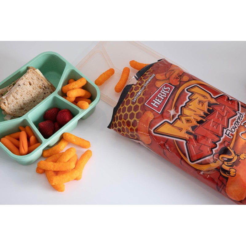 Herr’s Honey Cheese Flavored Curls, Gluten Free Snacks, 1oz Bag