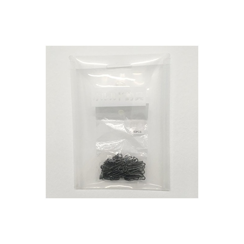 Orurdo qb500037a06n01 Snap Hawaii Hook #6 50 Pieces Chrome Black