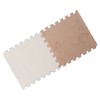 10pcs Plush Foam Floor Mat Washable Interlocking Carpet Tiles Cuttable