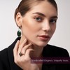 Silver Carats Gemstone Earrings Set for Women - Drop &
