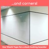 Whiteboard Wallpaper, Matte White, Large 4x8 ft Peel and Stick