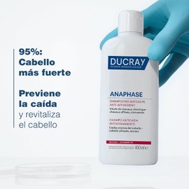 DUCRAY Anaphase Shampoo Anticaída y Antiafinamiento para Caída Crónica, Fortalece y revitaliza el cabello, 400ml