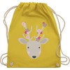 Oktoberfest Child Gym Bag, Sweet Deer, Spring Animals with Flowers