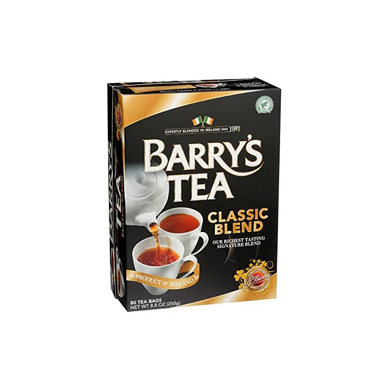 Barry's Tea Bags, Classic Blend, 80 Count, 8.8 Oz, (00102506)