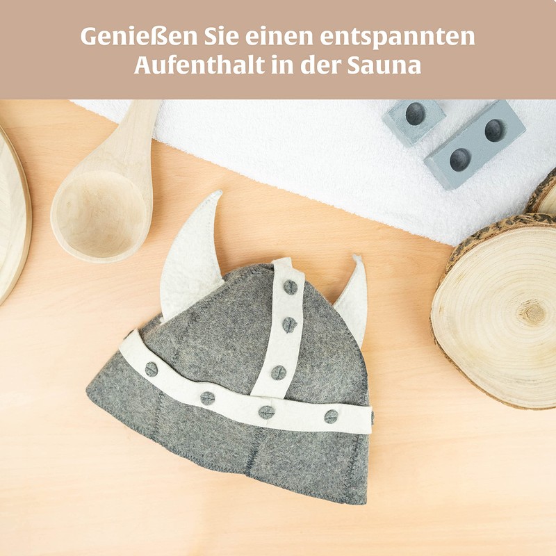 Sauna Hat – Model Germanius (Dark) – 100% Cotton –