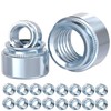 Qrity Pack of 20 Nuts, M2-0 mm Self-Locking Nuts, Pressure