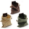Foraging Bag,Mushroom Foraging Bag Waxed Canvas Tinder Waterproof Small Leather