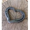 Hand Forged Large Horseshoe Heart Kissing Horses Handmade Western Decor
