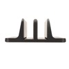 Vertical Laptop Stand Aluminum Alloy Double Dock Black Multifunctional Cooling