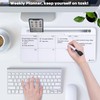Varhomax Glass Weekly Dry Erase Desk White Board, Desktop to
