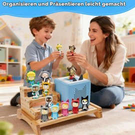 Gieanoo 3-Tier Tonie Shelf, Tonie Display Stand for Toniebox 2 Toniebox 1