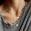 Fiusem Gold Layered Necklaces for Women, Dainty 14K Gold Plated