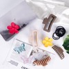 Yellow-Price 9pcs Set Big Hair Claw Clips Neutral Colors Hair