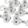 1:18 Gear Ratio Guitar Tuners Knob Enclosed Robust Silver Electric