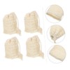 4pcs Cotton Linen Soap Pouch Bath Soap Pouch Soap Scrubber