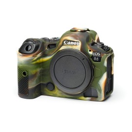 easyCover - Silicone camera case - Protection for your camera Canon R5 / R6 / R6 Mark II - Camouflage