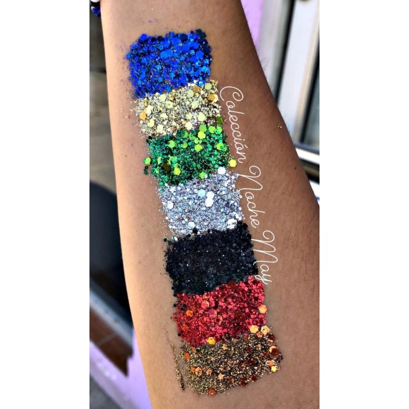 María Cantúa Torre De Colección Chunky Glitter Noche May