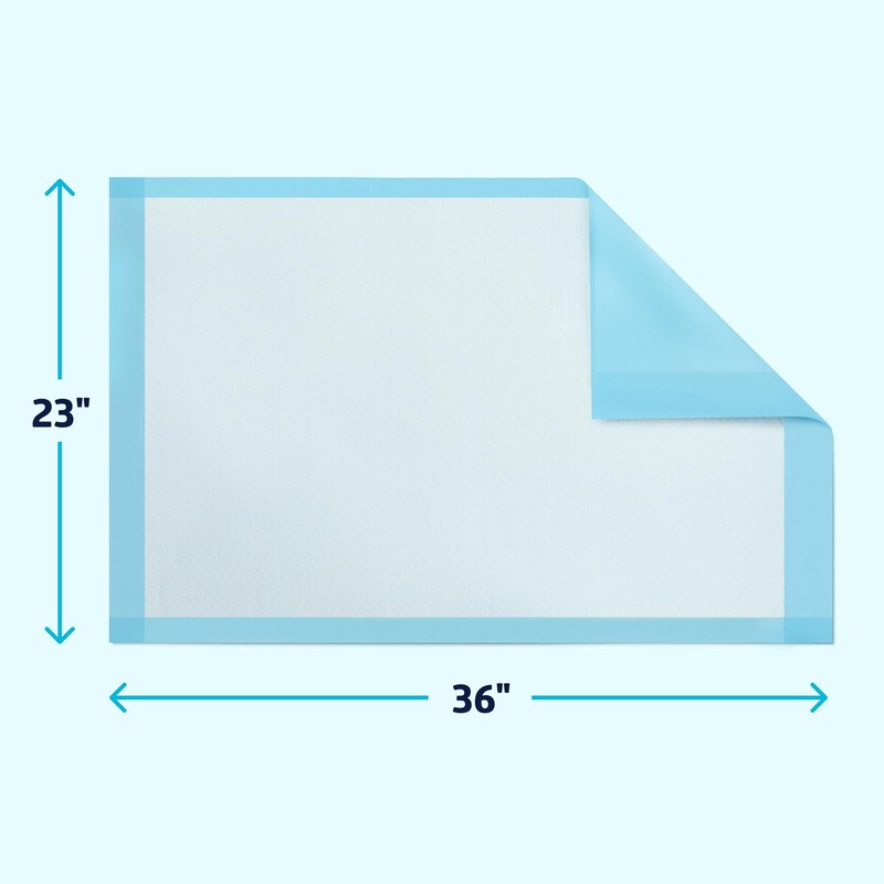 Medline Light Absorbency Underpad, 23" x 36", 50 Count, Disposable