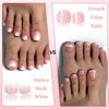 120pcs False Toe Nails with Glue - Ombre False Toenails