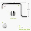 Naiture S Shaped Shower Arm, Gooseneck Shower Head Extension Arm,