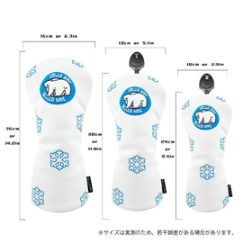 Golf Headcover Putter Cover Driver 440cc 460cc Wood Utility UT Cover Mallet Pin Type Magnetic Polar Bear (UT)