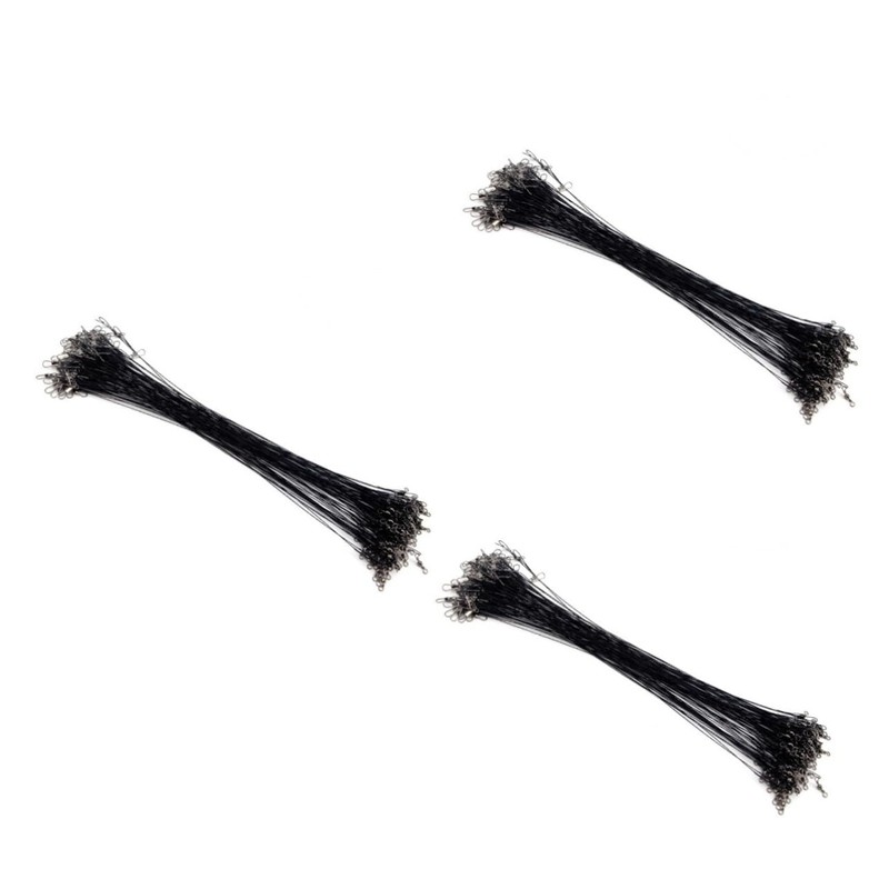 Sosoport 3sets Sturdy Stainless Steel Fishing Line for Lure Leader