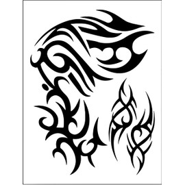 Arm Tattoo Shoulder Tattoo Tribal Tattoo Temporary Upper Arm Tattoo for Left Shoulder PC006L
