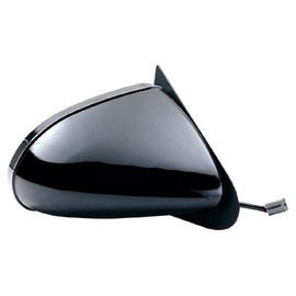 Fit System Passenger Side Mirror for Ford Thunderbird, Mercury Cougar XR7 Black, Non-Foldaway, Power