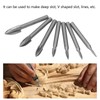 7Pcs Engraving Drill Bit 6mm Shank High Speed Steel Carving