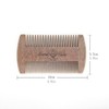 Menesia Sandalwood Beard Comb with Case - Fine & Coarse