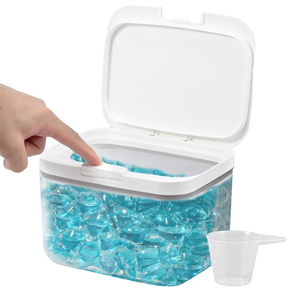 Jokapy 2.8L Automatic Pop Up Laundry Detergent Storage,Laundry Powder Storage