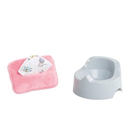 Corolle Mon Premier 9000110200 Potty and Cleaning Cloth with Cloth Dispenser for All 30-36 cm Baby Dolls from 18 Months