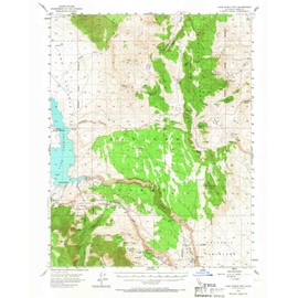 YellowMaps Casa Diablo MTN CA topo map, 1:62500 Scale, 15 X 15 Minute, Historical, 1953, Updated 1967, 20.7 x 16.6 in - Polypropylene