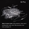 sourcing map TPU Elastic Band Stretchy Rubber Elastic Band Transparent