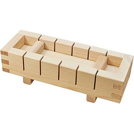 Yamako 792474 Hinoki Cypress Pressed Sushi Mold, Cuts 6 Pieces, Small, Made in Japan