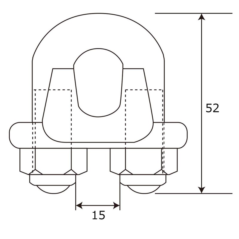 AII 15-204 Wire Clip Fixing Bracket, Wire Rope, Terminal Treatment,