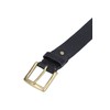 Gusti Jori Simple Leather Belt with Golden Buckle Accessories Men