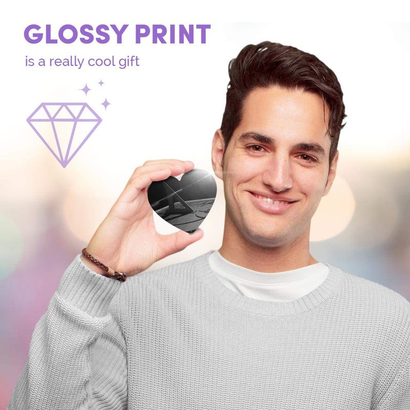 1 x Heart MDF Magnets - Ancient Sundial Time Clock