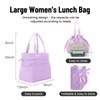 MEXS Lunch Bag for Women Reusable Drawstring Insulated Lunch Box