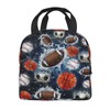 Sports Balls Lunch Box Basketball Baseball Football Soccer Insulated Lunch