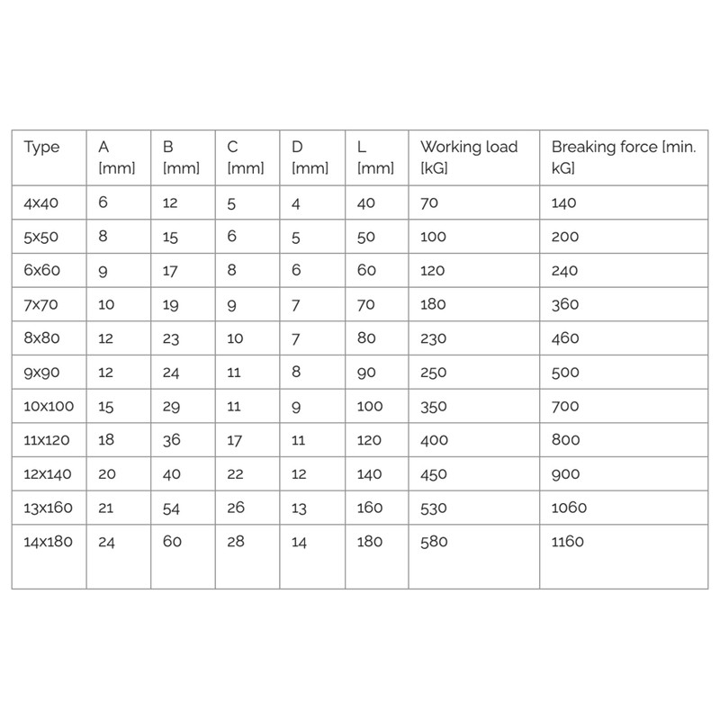 SS8® Carabiner 4x40mm Clips Hooks Heavy Duty Clip for Gym