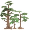TEHAUX Mini Scene Accessory Model Trees 3PCS Diorama Trees Simulated