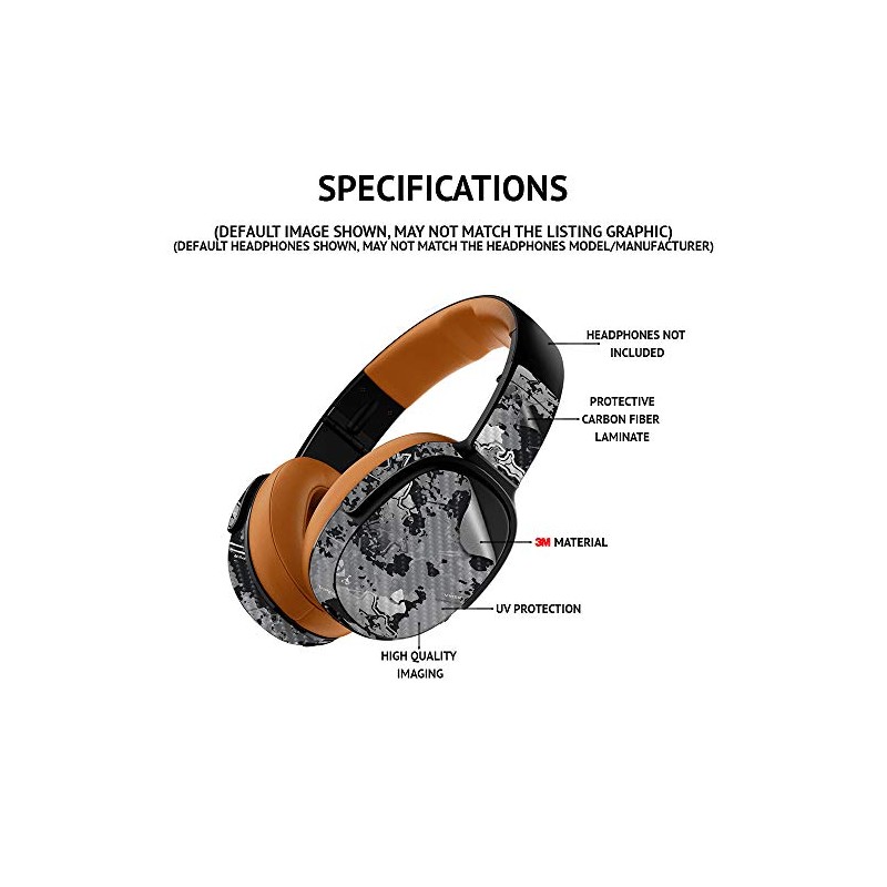 MightySkins Carbon Fiber Skin Compatible with Skullcandy Crusher ANC 2