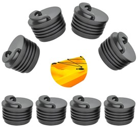 Kayak Scupper Plugs Kits, Push Drain Hole Stoppers, Universal Kayak Plugs with Pull Ring Design Bilge Plugs for Sit on Top Kayaks Canoes & Small Boats (8, L)